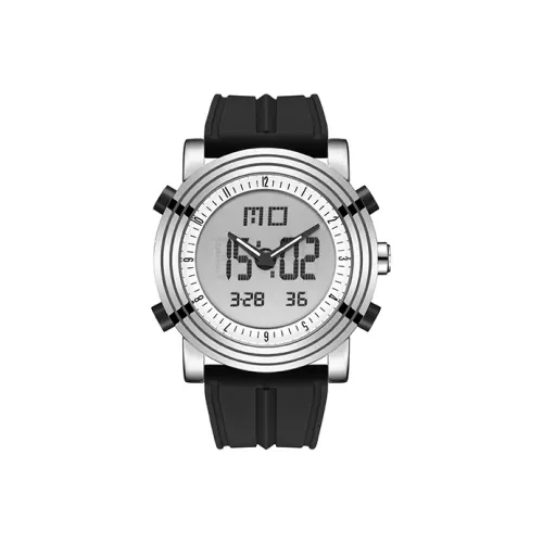 Funtime Электронные Механические Часы Унисекс Серебристый Циферблат F9663F