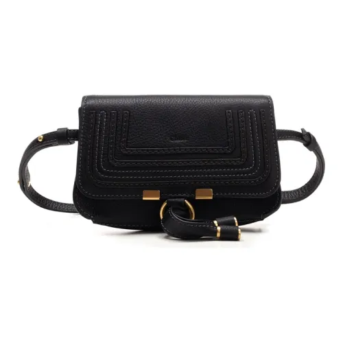 Chloe Marcie Сумка через плечо из коровьей кожи Банан Сумка-слинг Женская Черная