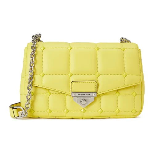 MICHAEL KORS Soho Sheepskin Сумка через плечо Большая Женская Кремово-желтая