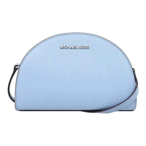 MICHAEL KORS Jet Set Travel Кожа Полумесяц Сумка Клатч Сумка через плечо Женская Светло-синяя