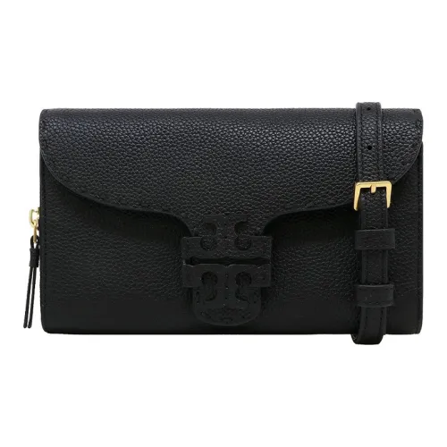 TORY BURCH McGraw Коровья кожа Клатч Сумка через плечо Сумка на плечо Женская Черная