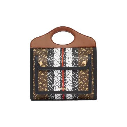 Burberry Карманная сумка полиуретановая сумка-тоут сумка для покупок переносная сумка через плечо мини-сумка женская коричневый