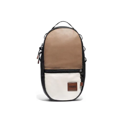 COACH Pacer Кожа Рюкзак Средний Мужской Хаки Экрю Многоцветный