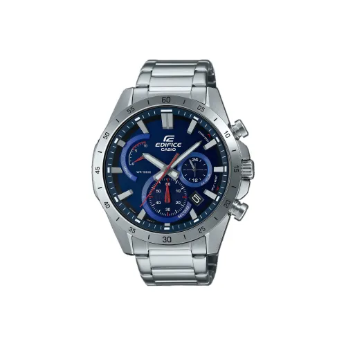 CASIO EDIFICE Кварцевый механизм нержавеющая сталь ремешок мужские часы синий циферблат