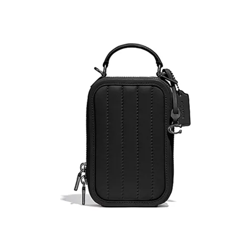 COACH Alie Чехол для телефона из кожи портативная сумка через плечо мини-сумка черная женская