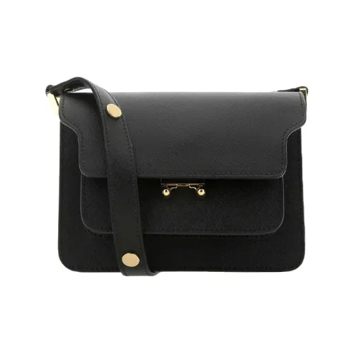 MARNI Телячья кожа Сумка через плечо Мини Женская Черная