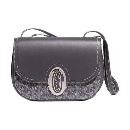GOYARD 233 Холст и кожа Сумка через плечо Женская Серый