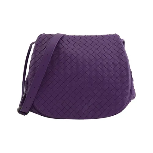 Bottega Veneta Sheepskin Crossbody Bag Shoulder Bag Women's Purple