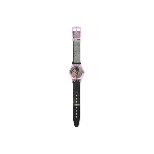 Swatch Quartz Механизм Унисекс Часы 34 мм Многоцветный Циферблат Часы Пластиковый Корпус Часы Силиконовый Ремешок