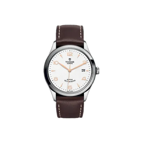 TUDOR Автоматический Механический Механизм Мужские Часы 1926 Collection 39 мм Белые