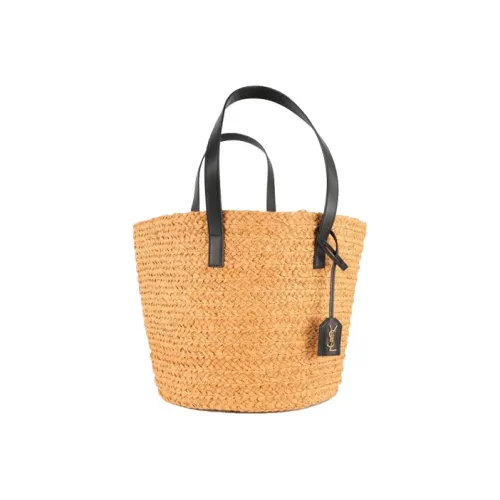 SAINT LAURENT Солома Сумка Средний Женская Светлый Умбра