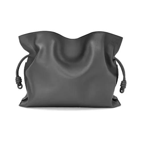 LOEWE Телячья кожа Клатч Большой Женский Черный