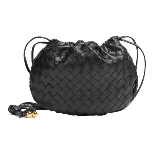 Bottega Veneta Lambskin One Shoulder Bag Mini Women's Black Bottega Veneta Lambskin Одно плечо Сумка Мини Женская Черная
