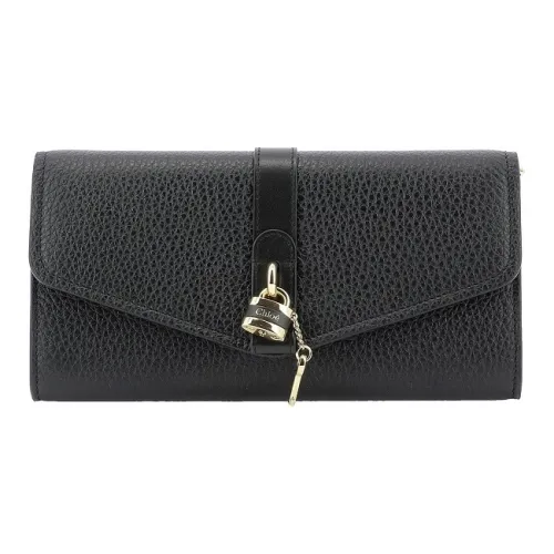 Chloe Chloé сумки зернистая телячья кожа с глянцевой телячьей кожей сумка с цепочкой кошелек унисекс черный