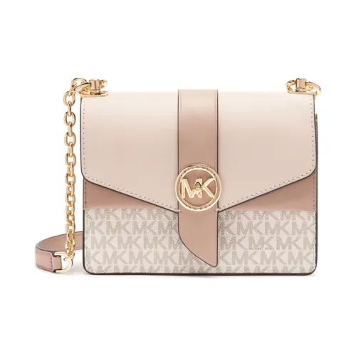 MICHAEL KORS Greenwich Кожа Сумка через плечо Маленькая Женская Мягкий Розовый