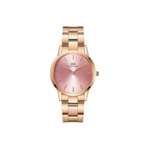DW DanielWellington Кварцевый механизм Женские DanielWellington часы 32мм*32мм*8,55мм Розовый