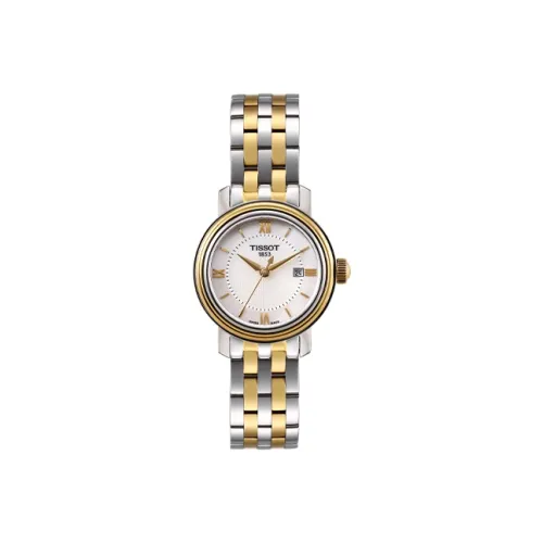 TISSOT Harbor Series Кварцевый механизм Женские часы 29 мм Белый циферблат Корпус из нержавеющей стали Ремешок из нержавеющей стали