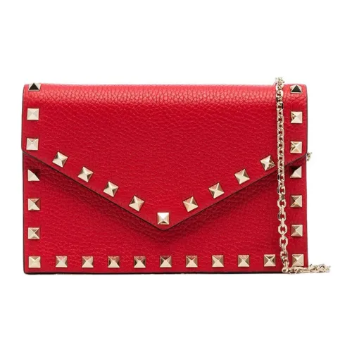 Valentino Коровья кожа Конверт Сумка через плечо Женская Красная