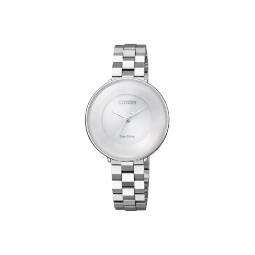 CITIZEN Световой Кварцевый Механизм Женские Экологические Часы Drive Collection 31,1мм*9,4мм Серебряный