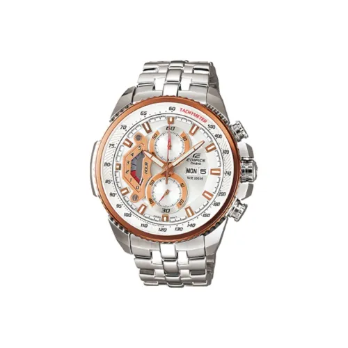 CASIO Кварцевый механизм Мужские часы EDIFICE 51мм*49,3мм*14,1мм Белый