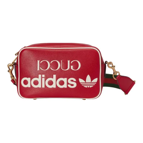 GUCCI Adidas Коллаборация Кожа Camera Сумка Сумка через плечо Маленькая Мужская Красная
