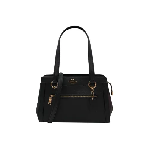 COACH Kailey Кожа Плечевая сумка Killer Сумка Сумка Большая Женская Черная