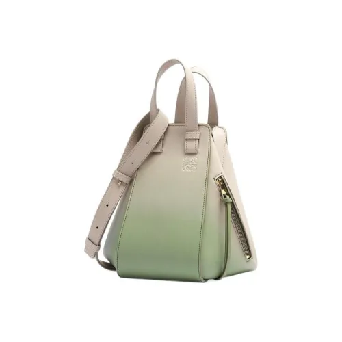 LOEWE Hammock Nappa Телячья кожа Сумка Маленькая Женская Овсяный Оливково-зеленый