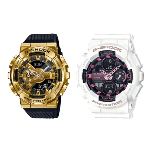 CASIO г Shock Baby g Collection Кварцевый механизм Смольный ремешок Часы Унисекс Черный циферблат GM 110G 1A9+GMA S140M 7AER