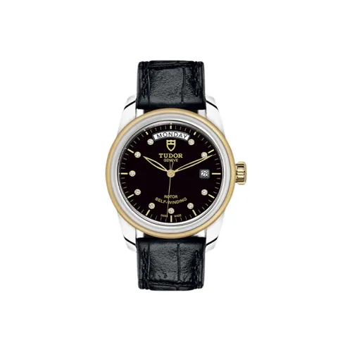 TUDOR Jun Jue Series Автоматический Механический Механизм Мужские Часы Часы 39 мм Черный Циферблат