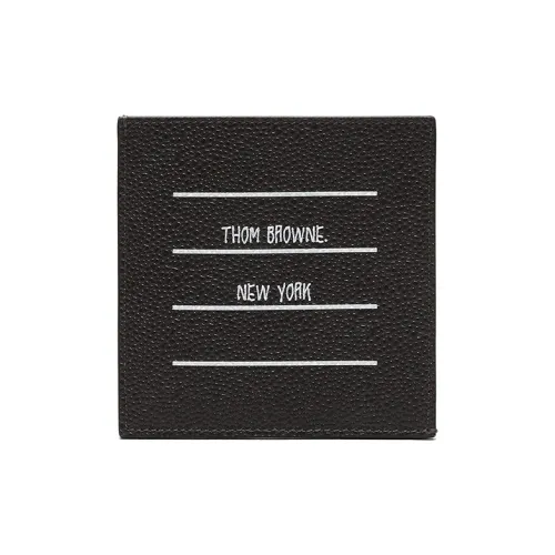 THOM BROWNE· Кожа держатель для карт мужской угольно-серый