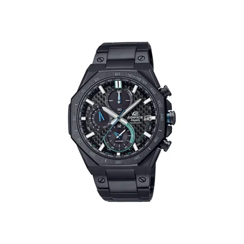 CASIO EDIFICE Collection Кварцевый механизм нержавеющая сталь ремешок часы для мужчин черный циферблат