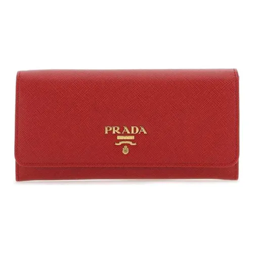 PRADA Кошелек из коровьей кожи женский красный