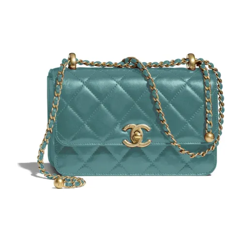 CHANEL 19Bag Телячья кожа и металл кошелек с монетой сумка с клапаном сумка через плечо мини женская зеленая