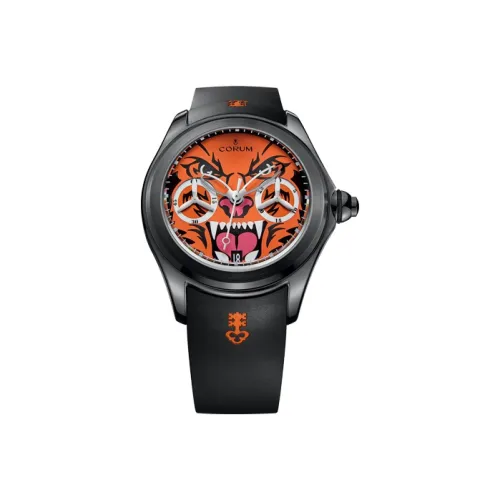 Corum Bubble Collection Автоматический Механический Часы Мужские 47 мм Апельсиновый Циферблат Часов