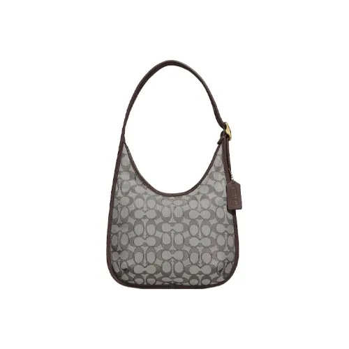 COACH Ergo Кожа Сумка через плечо Женская Кофейно-коричневая