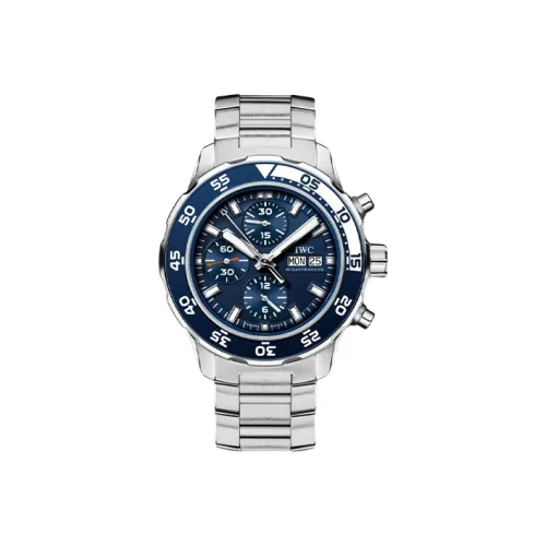 IWC Автоматический Механический Мужской Часы Ocean Time Series 45,6 мм Синий
