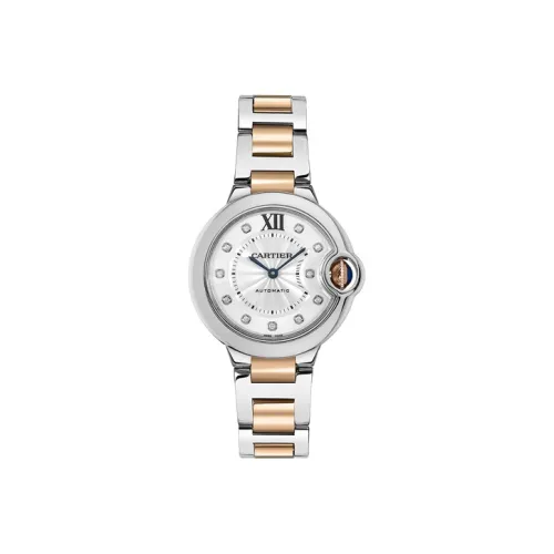 CARTIER Автоматический Механический Movement Женские Часы из коллекции Blue Balloon, 33 мм * 9,96 мм, серебряные