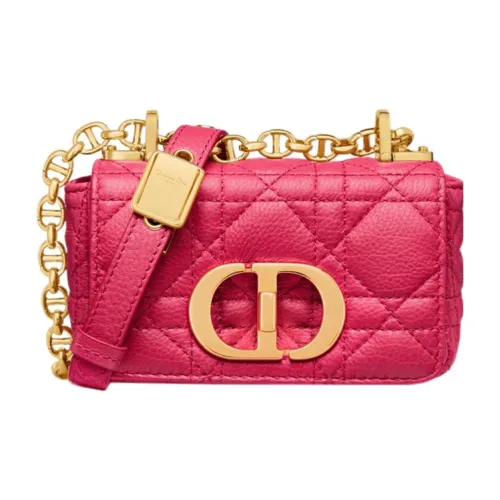 DIOR Caro Телячья кожа Сумка через плечо Маленькая Женская Розовая