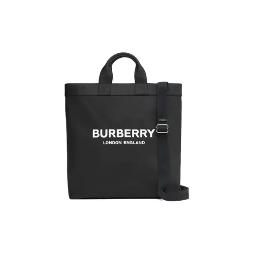 Burberry Кожа Украшение Тоут Сумка Сумка для покупок Сумка через плечо Сумка Маленькая Унисекс Черная