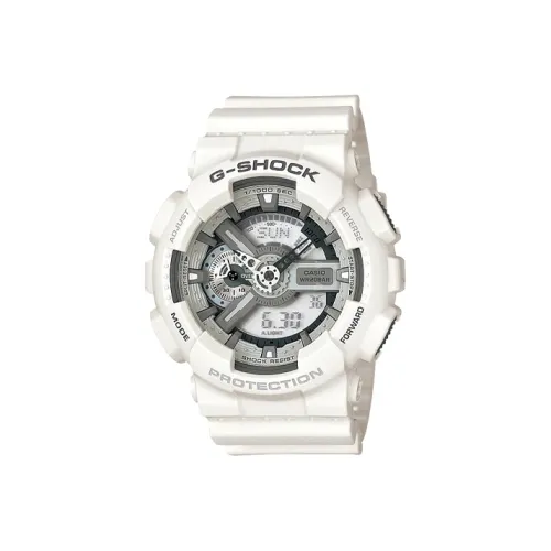 CASIO G SHOCK Collection Кварцевый механизм Смольный ремешок Часы Мужские Белый циферблат