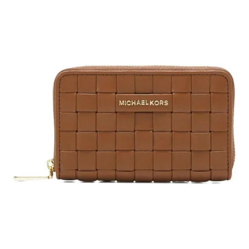 MICHAEL KORS MICHAEL KORS Luggage Collection Коровья кожа Кошелек Маленький Женский Коричневый