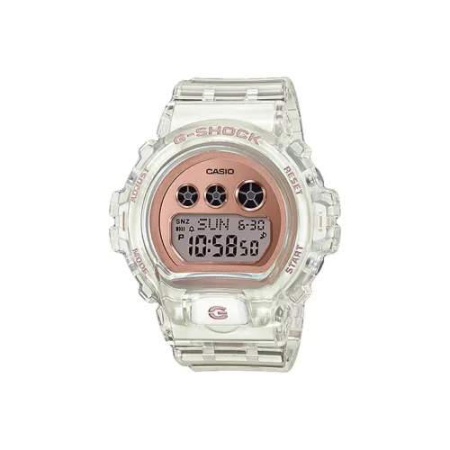 CASIO G SHOCK Кварцевый механизм Смольный ремешок Часы Женские часы Золотой циферблат