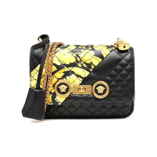 VERSACE Sheepskin Ручная Сумка Сумка через плечо Сумка на плечо Стандартная Женская Черная