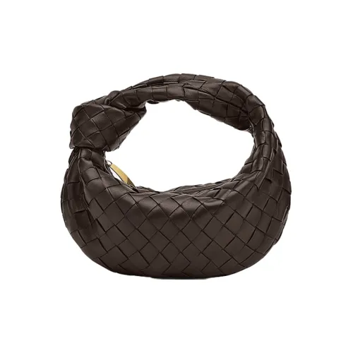 Bottega Veneta Напп Кожа Сумка Маленькая Женская Коричневая