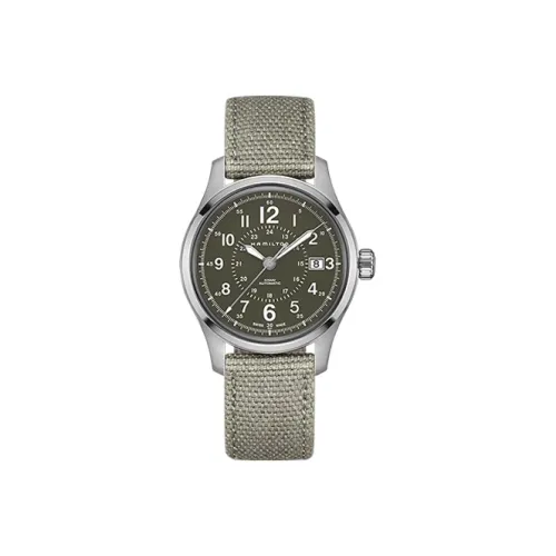 HAMILTON Автоматический Механический Мужской Часы Khaki Field Series 40мм*11,5мм Зеленые