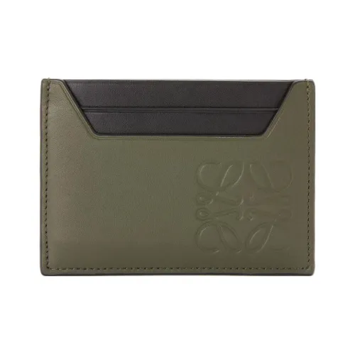 LOEWE Anagram Телячья кожа Держатель для карт Мужской Зеленый