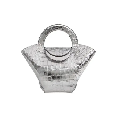 Bottega Veneta Сумка Tote из коровьей кожи обычная Women's Silver