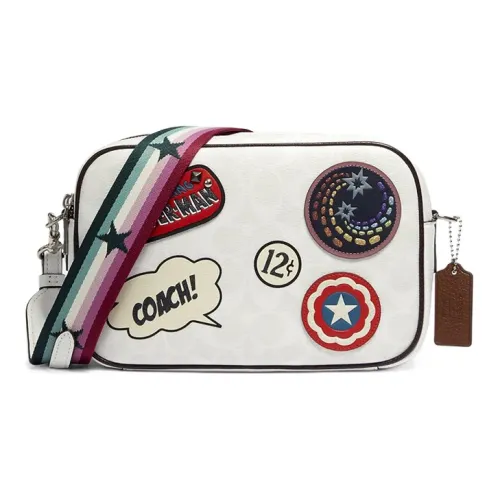 COACH Marvel Collaboration Камера Сумка Сумка через плечо Сумка на плечо Женская Белая