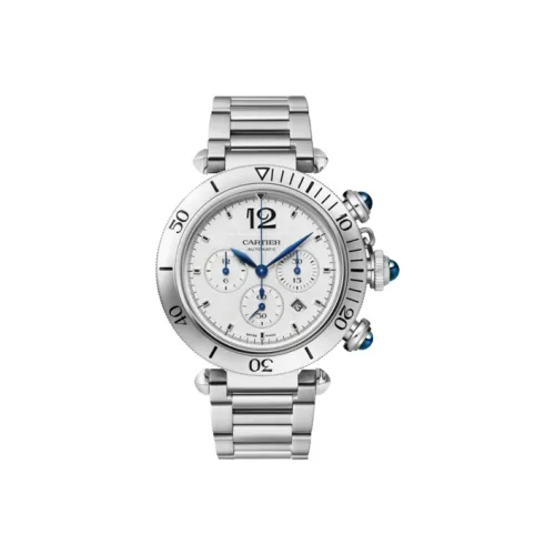 CARTIER Автоматический Механический Механизм Мужские Часы PASHA DE 41 мм Белые