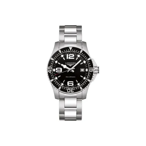 LONGINES Comcast Diving Collection Кварцевый механизм Мужские часы Часы 41 мм Черный циферблат